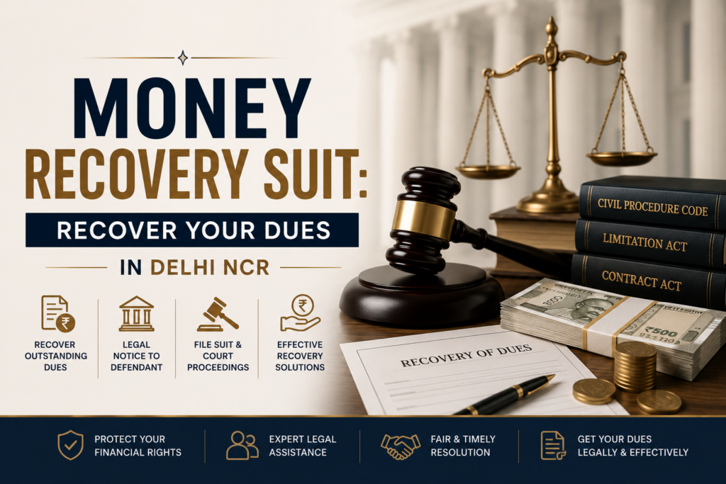 Money Recovery Suit: Recover Your Dues in Delhi NCR